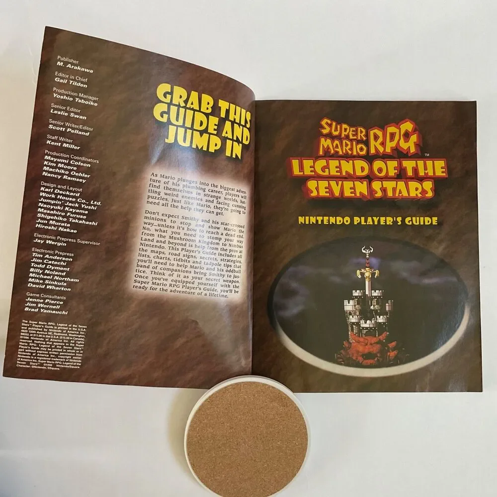 Super Mario RPG Legend of Seven Stars SNES Nintendo Power Strategy Guide Book